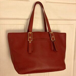 Vintage leather Coach West Market Tote